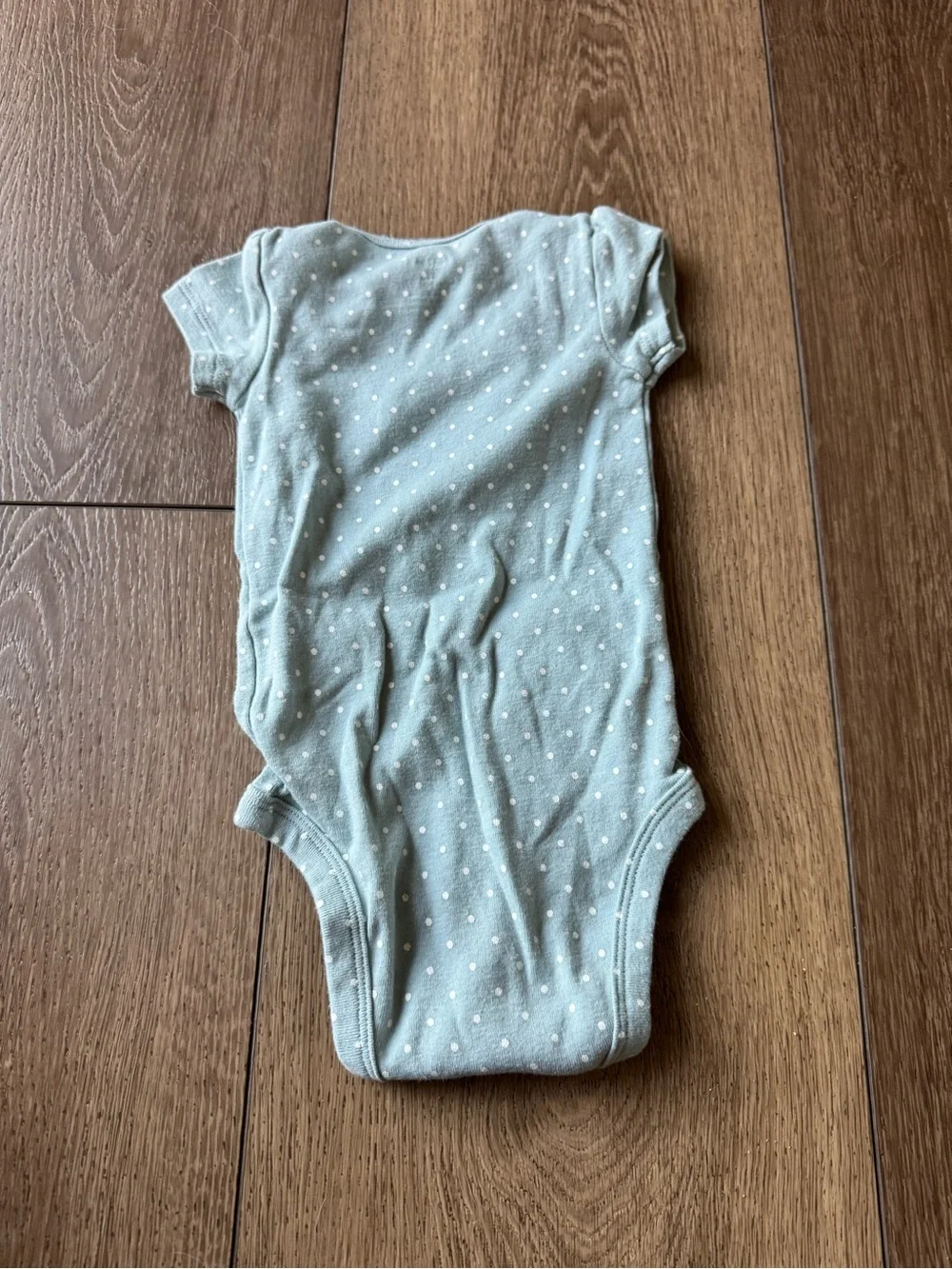 Daddy's Girl Polka Dot Baby One-Piece Bodysuit - Blue